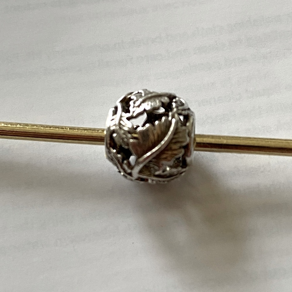Pandora Retired Sterling Silver Leaves Charm